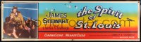 2k009 SPIRIT OF ST. LOUIS paper banner 1957 James Stewart as Charles Lindbergh, Billy Wilder, rare!