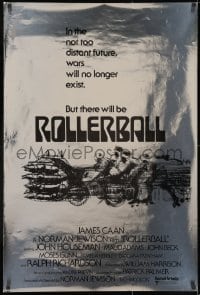 2k150 ROLLERBALL foil advance 1sh 1975 ultra rare with completely different Bob Peak sci-fi art!