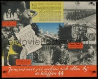 2k081 JONGENS MET PIT MELDEN ZICH ALLEN BIJ DE WAFFEN-SS 21x26 Dutch WWII poster 1945 join Nazi SS!