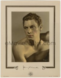 2m199 JOHNNY WEISSMULLER color-glos 11x14.25 still 1941 great Tarzan portrait by George Hurrell!