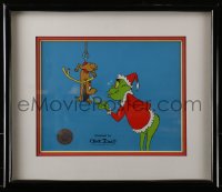 2m098 HOW THE GRINCH STOLE CHRISTMAS framed 10x13 serigraph 1995 classic Dr. Seuss & Chuck Jones cartoon!
