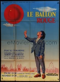 2m111 RED BALLOON French 1p 1956 Albert Lamorisse's children's classic La Ballon Rouge, Porr't art!