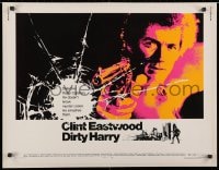2m050 DIRTY HARRY 1/2sh 1971 art of Clint Eastwood pointing his .44 magnum, Don Siegel classic!