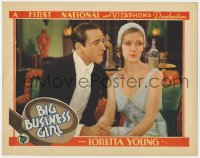 2m276 BIG BUSINESS GIRL LC 1931 c/u of Ricardo Cortez and beautiful young Loretta Young, rare!