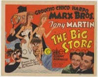 2m239 BIG STORE TC 1941 incredible Al Hirschfeld art of The Marx Bros & mannequins, very rare!