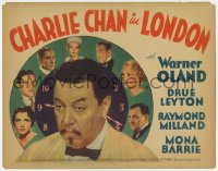2m243 CHARLIE CHAN IN LONDON TC 1934 Asian Warner Oland & murder suspects in clock, ultra rare!
