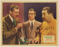 2m290 CHARLIE CHAN'S COURAGE LC 1934 Warner Oland w/ Paul Harvey holding pearl necklace, rare!
