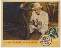 2m291 CHARLIE CHAN'S GREATEST CASE LC 1933 Warner Oland finds a clue under vehicle, ultra rare!
