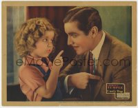2m297 CURLY TOP LC 1935 great close up of cute young Shirley Temple scolding John Boles, rare!