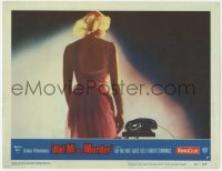 2m301 DIAL M FOR MURDER LC #7 1954 Alfred Hitchcock, classic image of Grace Kelly standing by phone