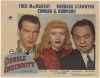 2m304 DOUBLE INDEMNITY LC #1 1944 Billy Wilder, Barbara Stanwyck, Fred MacMurray, Edward G Robinson