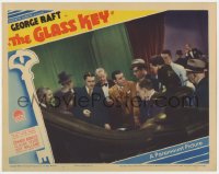 2m311 GLASS KEY LC 1935 dapper George Raft in crowd of tough men, written by Dashiell Hammett!