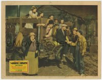 2m312 GRAPES OF WRATH LC 1940 John Carradine says goodbye to Henry Fonda & family then goes with!
