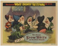 2m313 GREAT WALT DISNEY FESTIVAL OF HITS LC 1940 art of Seven Dwarfs from Snow White, ultra rare!