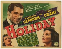 2m246 HOLIDAY TC 1938 will millionaire Cary Grant choose Katharine Hepburn or Doris Nolan, rare!