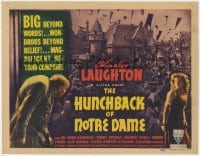 2m247 HUNCHBACK OF NOTRE DAME TC 1939 Charles Laughton as Quasimodo, Maureen O'Hara, ultra rare!