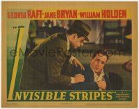 2m328 INVISIBLE STRIPES LC 1939 best close up of George Raft & low billed injured Humphrey Bogart!