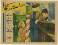 2m338 LITTLE MISS MARKER LC 1934 Shirley Temple smiles up at Adolphe Menjou by Warren Hymer!