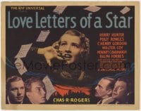 2m252 LOVE LETTERS OF A STAR TC 1936 Polly Rowles commits suicide when blackmailed, ultra rare!
