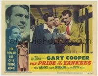 2m363 PRIDE OF THE YANKEES LC #4 R1949 Gary Cooper as baseball star Lou Gehrig & real Babe Ruth!