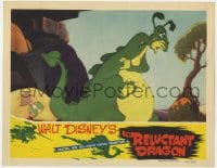 2m367 RELUCTANT DRAGON LC 1941 Walt Disney animation documentary, art of dragon scared of child!