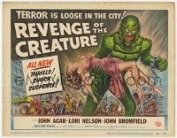 2m262 REVENGE OF THE CREATURE TC 1955 great art of the monster holding sexy girl by Reynold Brown!