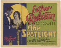 2m264 SPOTLIGHT TC 1927 young Neil Hamilton romancing pretty deceiver Esther Ralston, ultra rare!