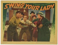 2m381 SWING YOUR LADY LC 1938 Humphrey Bogart & Pendleton wrestle with Louise Frazenda, very rare!