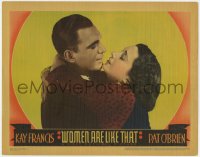 2m395 WOMEN ARE LIKE THAT LC 1938 best romantic portrait of Kay Francis & Pat O'Brien embracing!