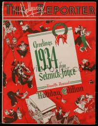2m194 HOLLYWOOD REPORTER exhibitor magazine Jan 2, 1934 Queen Christina, 4th Holiday Edition!