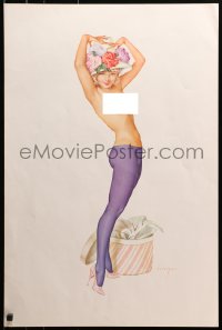 2m075 ALBERTO VARGAS group of 6 20x30 art prints 1964 art of sexy topless pin-ups for Playboy!