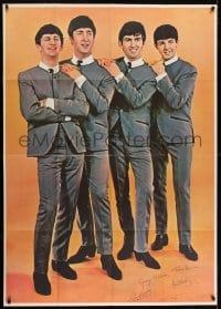 2m178 BEATLES 39x55 special poster 1960s John, Paul, George & Ringo all full-length, very rare!