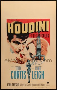 2m130 HOUDINI WC 1953 Tony Curtis as the legendary magician + his sexy assistant Janet Leigh!