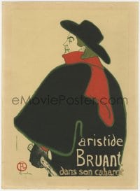 2m179 HENRI DE TOULOUSE-LAUTREC matted 9x13 French special poster 1940s Moulin Rouge Concert Bal!