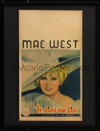 2m119 BELLE OF THE NINETIES framed mini WC 1934 great artwork of sexy Mae West, It Ain't No Sin!