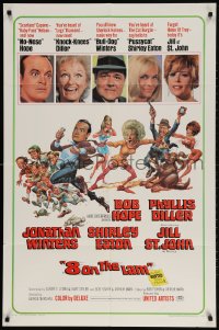 2p003 8 ON THE LAM 1sh 1967 Bob Hope, Phyllis Diller, Jill St. John, wacky Jack Davis art of cast!