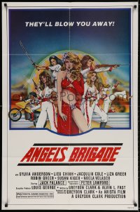 2p042 ANGELS BRIGADE 1sh 1979 Sylvia Anderson, Lieu Chinh, Jack Palance!
