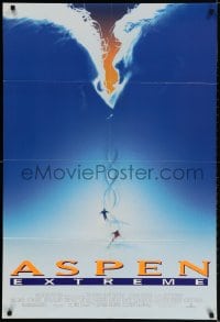 2p054 ASPEN EXTREME DS 1sh 1993 Paul Gross, Finola Hughes, cool images of skiing in Colorado!