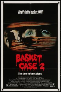 2p068 BASKET CASE 2 1sh 1990 Frank Henenlotter horror comedy sequel, this time he's not alone!