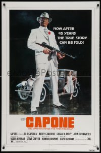 2p142 CAPONE style B 1sh 1975 art of Chicago gangster legend Ben Gazzara by John Solie!