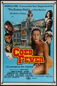 2p174 COED FEVER 1sh 1980 sexy Annette Haven, Serena, Samantha Fox & Vanessa Del Rio!