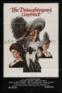 2p235 DRAUGHTSMAN'S CONTRACT 1sh 1983 Peter Greenaway, cool Sparacio art of Higgins & top cast!