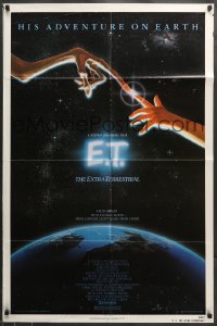 2p244 E.T. THE EXTRA TERRESTRIAL NSS style 1sh 1982 Steven Spielberg classic, John Alvin art!