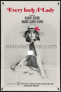 2p262 EVERY INCH A LADY 1sh 1975 image of sexiest Darby Lloyd Rains, white background design!