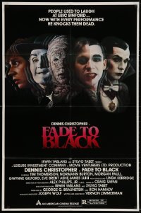 2p273 FADE TO BLACK 1sh 1980 Dennis Christopher lives for the movies, five images of monsters!