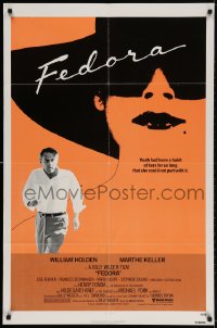 2p280 FEDORA 1sh 1979 Billy Wilder directed, William Holden, cool art of Marthe Keller!