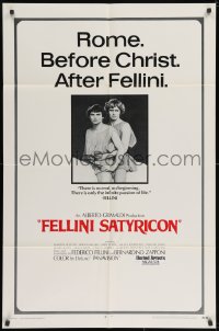 2p281 FELLINI SATYRICON int'l 1sh 1970 Federico's Italian cult classic, Rome before Christ!