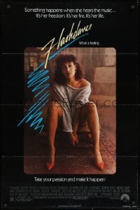 2p295 FLASHDANCE 1sh 1983 sexy dancer Jennifer Beals, take your passion and make it happen!
