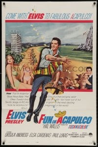 2p327 FUN IN ACAPULCO 1sh 1963 Elvis Presley in fabulous Mexico with sexy Ursula Andress!