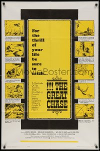 2p360 GREAT CHASE 1sh 1963 Buster Keaton, Douglas Fairbanks, the thrill of your life!